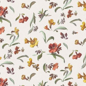 Ditsy Summer meadow vintage fabric
