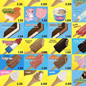 Vintage Ice Cream Truck Menu: Sweet Summer Treats