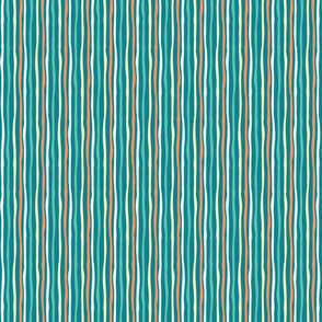 water stripes teal