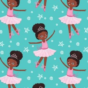 cute afro ballet dancer black girls