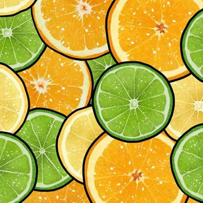 Citrus Oranges, Lemons, Limes, XL