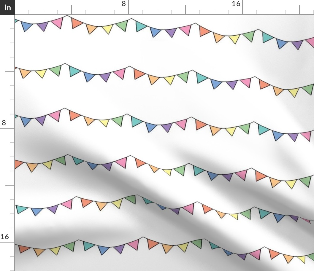 Pastel rainbow bunting 2 (large)