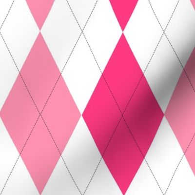 Argyle in Pink Argyle pattern