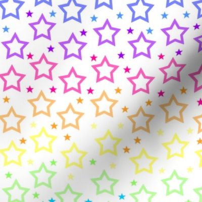 neon rainbow stars