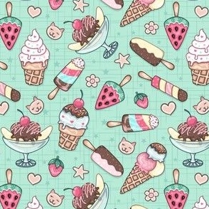 Colorful ice-creams galore - Small