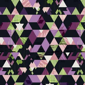 Kaleidoscope of triangles-PURPLE