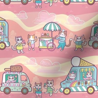 Kitty Cream Truck {pink small}
