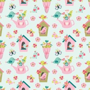 spring is in the air seamless patterns-18