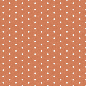 mini dots fabric - minimal dot, swiss dots - sfx1260 pumpkin