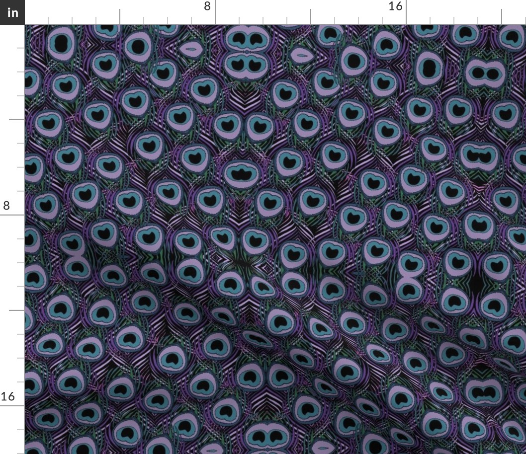 Peacock swarm fabric