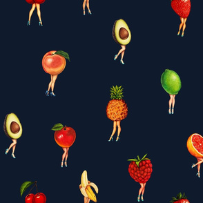 Fruit Girls - Navy