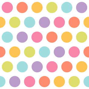 Gelato Dots on white - large scale