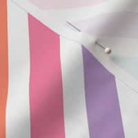 Gelato Diagonal Stripes on white - medium scale