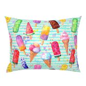 retro style ice cream pattern 