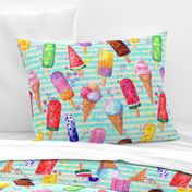 retro style ice cream pattern 