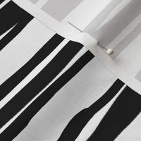 Scandi stripes rough hewn black + black on white by Su_G_©SuSchaefer