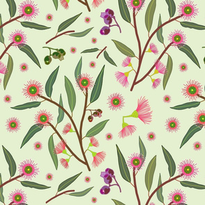 Eucalyptus Blossom - mint green, medium 