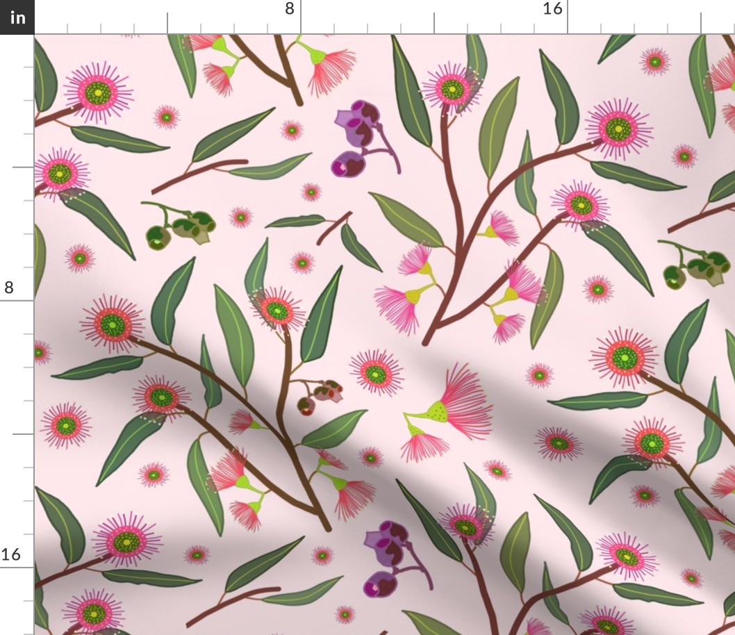 Eucalyptus Blossom - baby pink, medium 