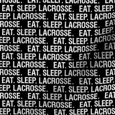 eat sleep lacrosse - black - LAD20