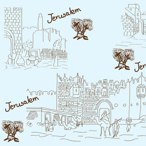 jerusalem toile de jouy