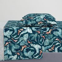 Dragon fire dark teal