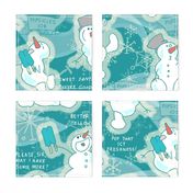 Jolly Polar Popsicle Blue Snowman, Snowmen -- Large Scale -- Blue Snowman, Snowmen Scene 