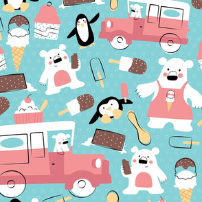 Polar Bear Ice Cream Truck