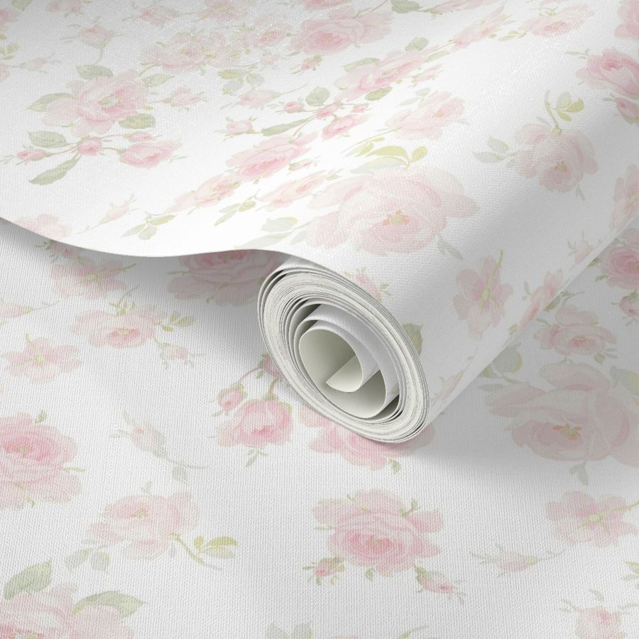 Saint Colette June Roses white faded