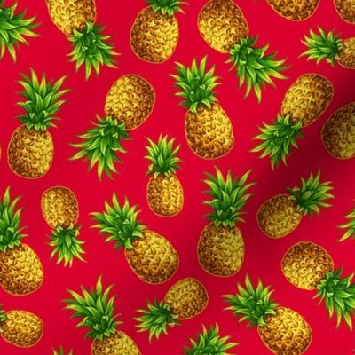 Hawaiian Mini Pineapple Red