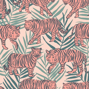 Junglefied Tigers // Warm & Hot Pink