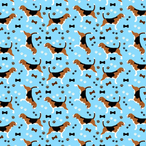 Beagles in Blue