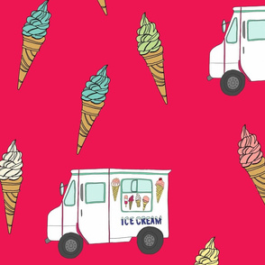 food trucks and cones swatch