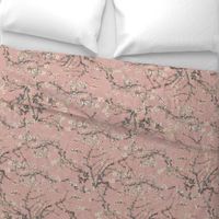 Vincent Van Gogh Almond Blossom in Old Rose Pink Sage Green Tan