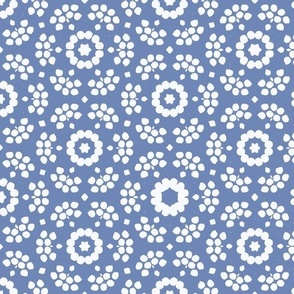 Dots on blue