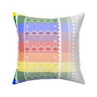 Lace Over Rainbows Border Print