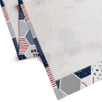 FQ Baseball Baby Blanket (Fat Quarter Panel)