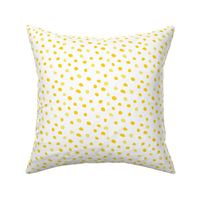 Lemon Yellow and Light Yellow Dots on White