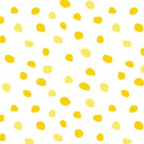 Lemon Yellow and Light Yellow Dots on White