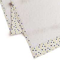 Light Yellow and Black Dots on White