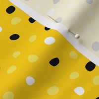 Light Yellow, White and Black Dots on Lemonon lemon -- for spoonflowerArtboard 1