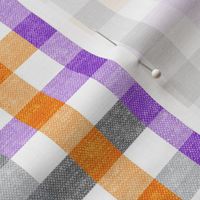 halloween plaid - purple black orange grey - LAD20