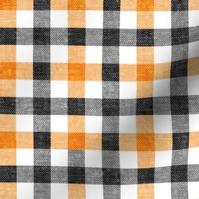 halloween plaid - orange & black - LAD20