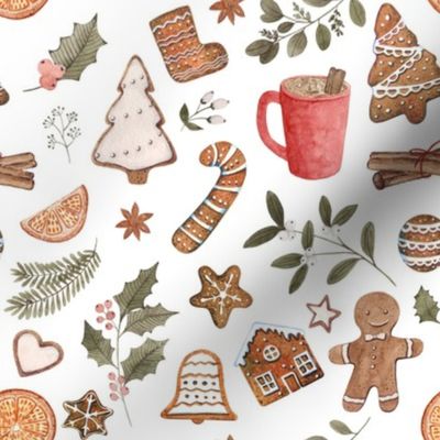 Gingerbread Party // White - Christmas, Holidays, Baking, Cookies