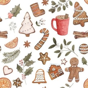 Gingerbread Party // White - Christmas, Holidays, Baking, Cookies