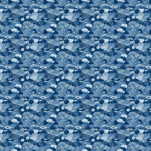Coral Reef in Classic Blue (small)