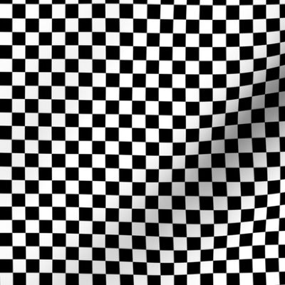 Black and White Checkered Squares Small