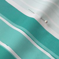 Rough watercolour stripes teal