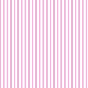 Pink and white eighth inch stripes - vertical