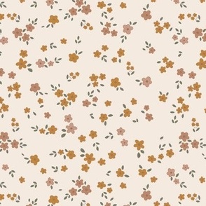 simple flowers - mauve + amber