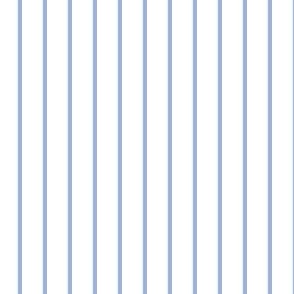 Narrow sky blue stripes on white - vertical (small)
